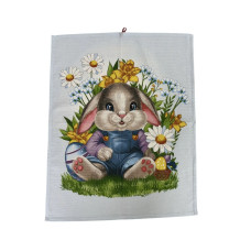 Полотенце вафельное голубое 45x60