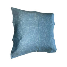 Наволочка верхняя бирюзовая с рисунком (веточки), 70x70